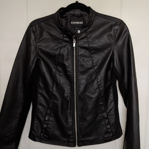 Express Vegan Faux Leather Jacket